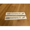 Aftermarket Featherlite Aluminum Trailer Decals (Set 2) Black 12” Replacement