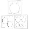 inBovoga 3 Pcs Router Templates for Woodworking, 4 * 3.92