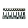 Teng M3812 10 Piece Clip Rail Hex Key Socket Set