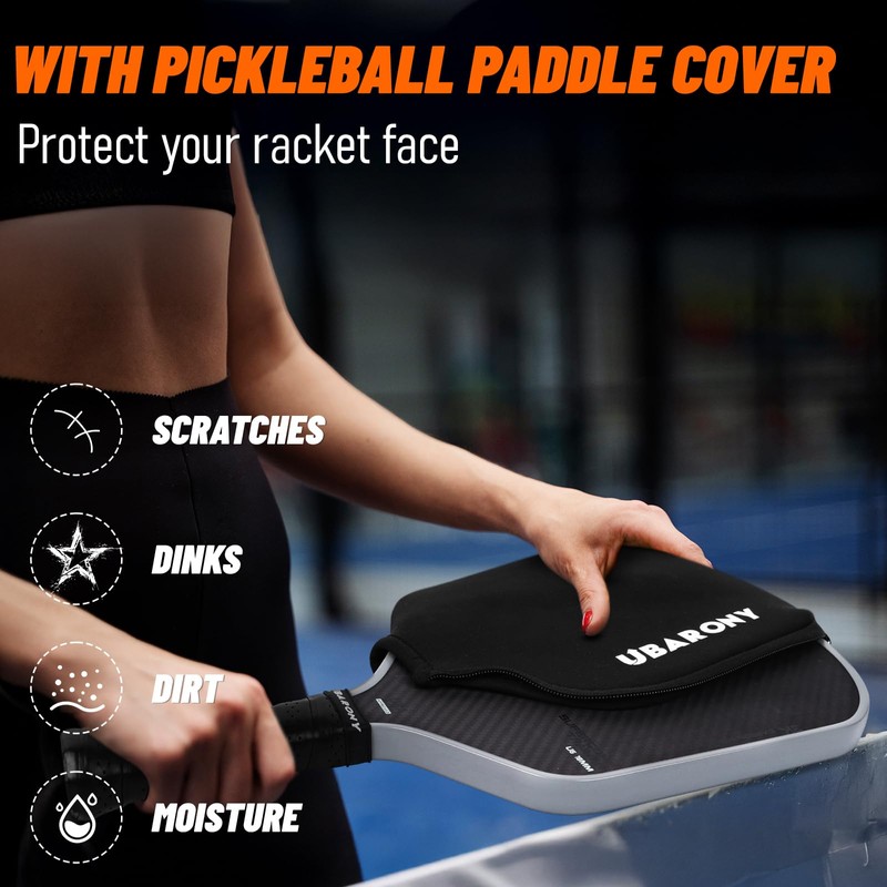 Pickleball Paddle, Carbon Fiber Pickleball Paddle | 16MM Thick Face