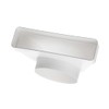 220x55mm- Ø 100mm Flat Rectangular to Round Ducting Adapter -