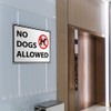 Industrial Decals Horizontal Vinyl Stickers No Dogs Allowed Sign Security