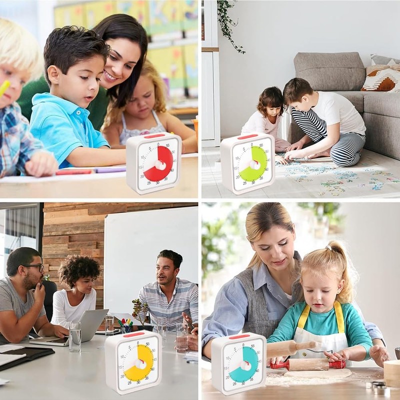 Lyaciomn Pomodoro for Kitchen, Time Management Study Classroom, 60-Minute Visual