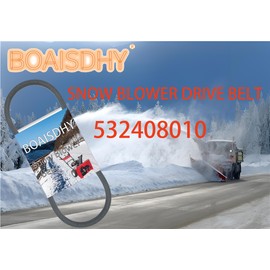 BOAISDHY 532408010 Replacement Impeller Drive Belt (5/8" X 37-1/2") Compatible with AYP Craftsman Husqvarna 183533 408010 532408010 532183533 Snowblower 10527SB 10527SBE 10530SBE Auger Drive Belt