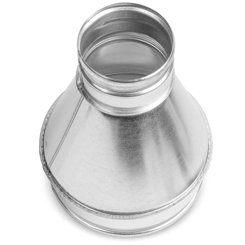 Repa Market 8" to 4" Inch Galvanized Steel Duct Reducer/Increaser