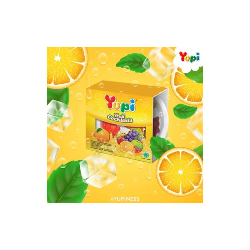 Yupi Fruit Cocktail Candy 15g*12