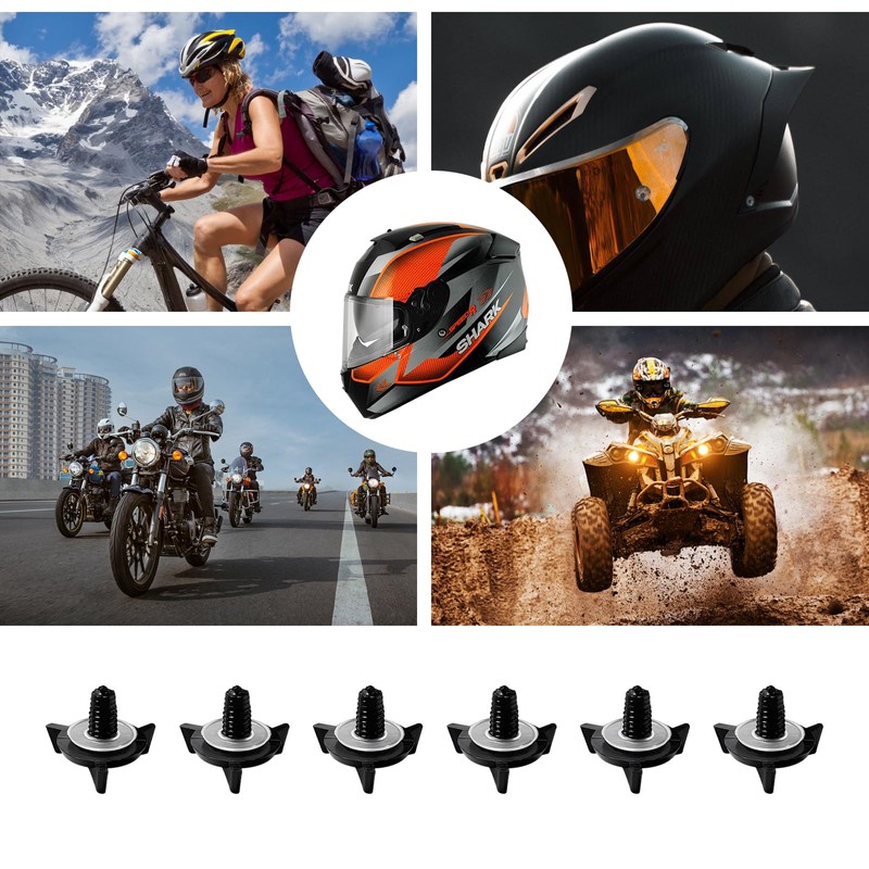 Wevdn 6 PCS Motorcycle Helmet Screws, Universal Helmet Visor Screws