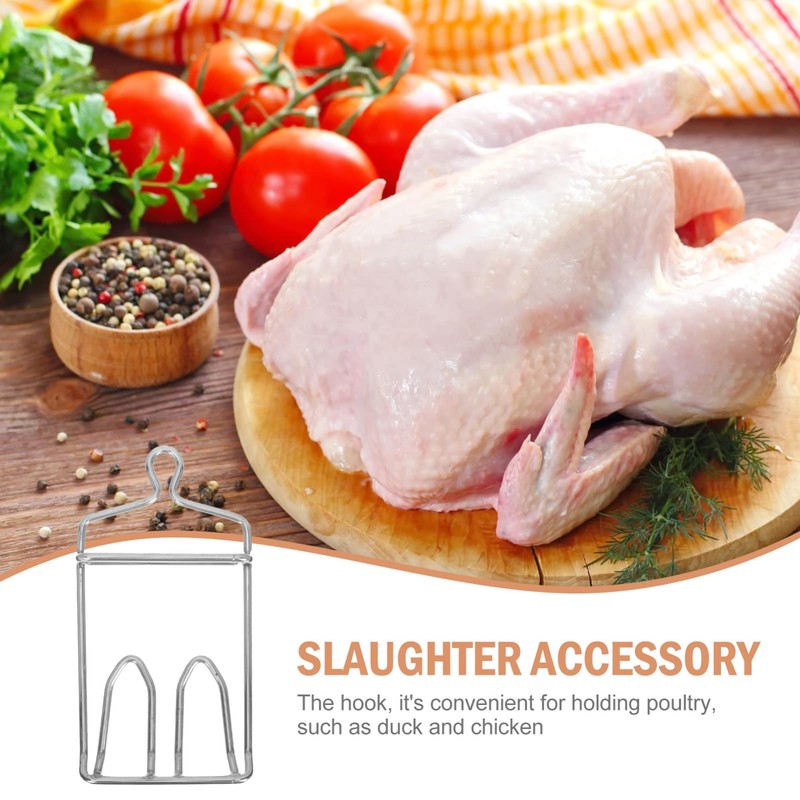 Chicken Hanger for Slaughter Stainless Steel Poultry Hook Meat Hanging