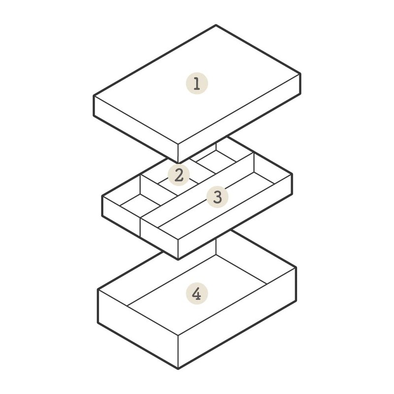 Nakabayashi RTY-A5-LG Paper Tray, A5, Light Gray