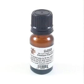 Cloves Fragrance Oil in Amber Glass with Built in Dropper Diffusers and Burners - 10 ML/.33 OZ.
