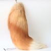 Fosrion Real Fox Tail Fur Hair Cat Bites Catching Hunting