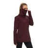 Soneven Womens Fleece Running Pullover with Cowl Neck Thumb Holes