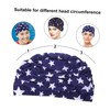 BIUDECO Pleated Swim Cap Long Hair Friendly Elastic for Adults