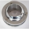 CNCDPT 2" Polished Aluminum Swivel Base Steering Column Floor Mount