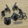 4 PCS Zinc Alloy Black Cam Cabinet Drawer Locks