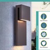 Tarentlight Modern Outdoor Indoor Integrated LED Wall Sconce, 2-Light Total