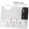 SAFIGLE 1pc Transparent Lipstick Display Holder Cosmetic Organizer for Desktop