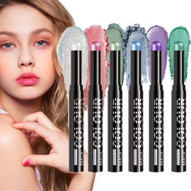 Cream Eye Shadow Stick - Eyeshadow Stick Makeup Set - Shimmer Long-Lasting Waterproof Makeup Tool for Travel Birthday Daily Routines Women Cosmetics Girls Beauty Holiday