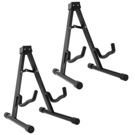 Bruislard Guitar Stand Folding Guitar Stands with Non-Slip Rubber and Foam Arms for Music Program Concerts