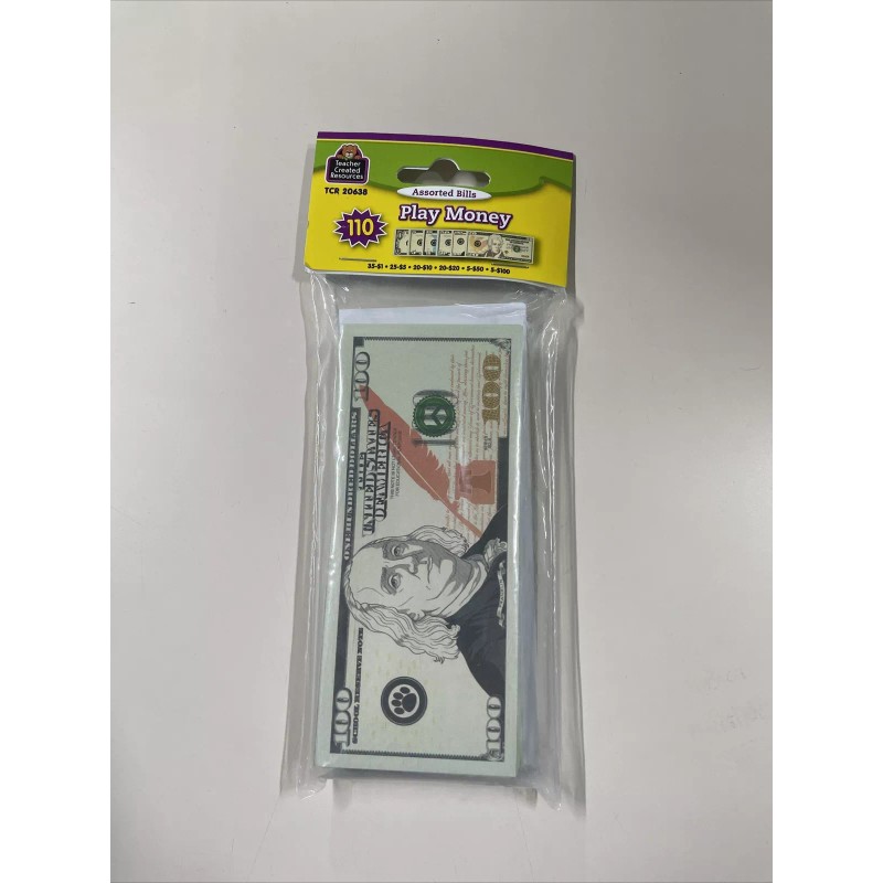 Teacher Created Resources Play Money: Assorted Bills