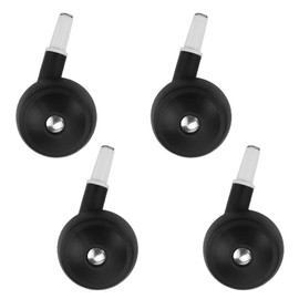 4Pcs Baby Walker Replacement Wheels, Universal Stem-Mount Plastic Casters for Walker Stroller, 360° Swivel PP Wheels for Baby Learning to Walk Mobility Gear