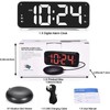 6.5 Inch Led Digital Vibrating Alarm Clock, 1 Count Usb