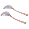 Ajuny Set of 4 Copper & Stainless Steel Serving Spoons