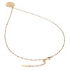White Zircon Women Necklace Snake Pattern Electroplated Fashionable Female Pendant