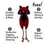 Fuzzl Eco Leather Fred Fox Natural and Tough Dog Toys