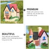 CAXUSD 4Pcs Villa Adornment Landscape Decor Model for Aquarium Garden