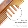 Handcrafted Amber Dressing Comb - Fine-Tooth Styling for Superior Grooming,