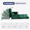 MAXYOYO Adjustable Floor Sofa Couch, 5-Position Convertible Lazy Sofa Sleeper