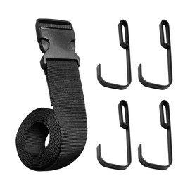 MiOYOOW Treestand Strap Hanger, Treestand Bow Hanger Archery Equipment Holder with 4 Hooks for Hunting Camping Hiking