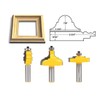 3Pcs 1/2 Inch Shank Router Bit Set Complete Picture Frame