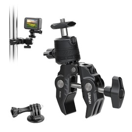 ULANZI Clamp Tripod, R099 Mini Magic Arm with Super Clamp, Clamp with 360° Ball Head Arm and 1/4 Inch Screw, Camera Clamp Mount for DSLR Camera, Monitor, Action Camera