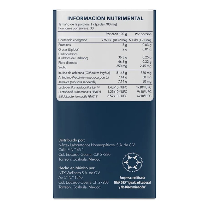 Probióticos Mujeres 25 Billones Ufc Meta Femme 30 Caps 2pack