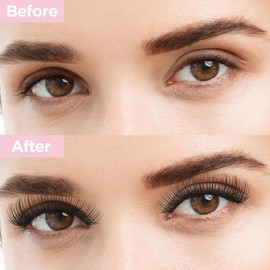 Set de pestañas postizas (9-16 mm), pestañas rizadas 3D con extensión, rizo natural(incluye pinzas, cepillo y pegamento).