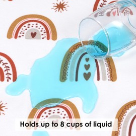 ROCCED ROCCED Baby Bed Pad Waterproof Washable Reusable 31"x40" Large Toddler Mattress Protector Incontinence Pads Sheet Cover Underpads for Kids Adults and Pets Potty Training Mat-Rainbow