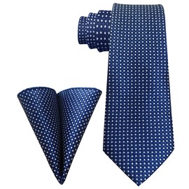 NASEBEMU Formal Necktie with Square Box, Men's, 2.8 inches (7 cm) Wide, Gift, Birthday, Wedding, Job Hunting, Graduation Ceremony, School Entrance Ceremony, Men's Brand, Washable Necktie, set 01-navy