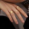 Dormklss Thin Stackable Rings for Women Gold Plated Non Tarnish
