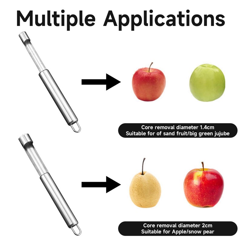Apple Corer Stainless Steel 14 mm 19 mm Cutter Core