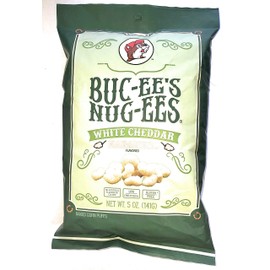 Buc-ee's Nug-ees: White Cheddar Habanero Flavored Powdery Cheese-Flavored Beaver Nuggets Sweet Corn Puff Snacks From Texas, 1 Bag of 5 Ounce