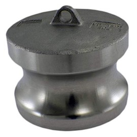 Duda Energy 304 Stainless Steel Cam-and-Groove Adapter 2" Cam Lock Adapter x Cap SUS304, 2 Pack