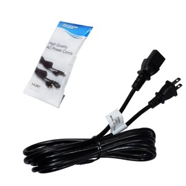 HQRP 10ft AC Power Cord Compatible with Sony Bravia KDL-46EX500 KDL-46EX501 KDL-46V4100 KDL-46V5100 KDL-52W4100 HDTV TV LCD LED Plasma Mains Cable, UL Listed