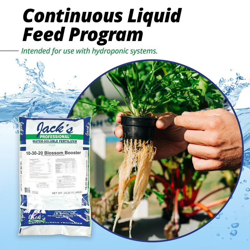 Jack's Professional 10-30-20 Blossom Booster Water-Soluble Fertilizer with Micronutrients for