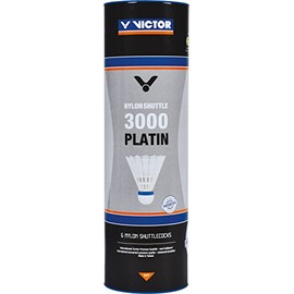 Victor 3000 Platin Medium Nylon Shuttle - White