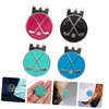 Kisangel 2sets Golf Ball Markers Hat Clip Elegant Golf Hat