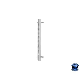 United Pacific (Fits 6" pipe) 48" TALL 180 DEGREE STAINLESS EXHAUST MUFFLER SHIELD - ROUND SLOT