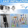 3-H Magnetic Broom Holder Wall Mount 2 Pack, 2-in-1 Dual