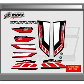 IG Yamaha Banshee full graphics kit BLACK RED
